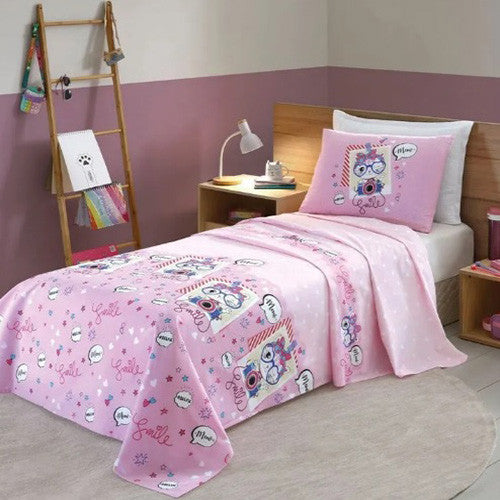 Jogo de Cama Infantil Döhler 130 Fios - Gatinha