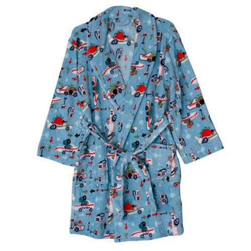 Roupão Infantil Camesa Microfibra - Menino 4 a 6 anos - Corrida