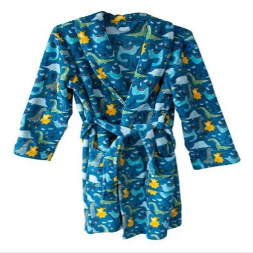 Roupão Infantil Camesa Microfibra - Menino 8 a 10 anos - Dino