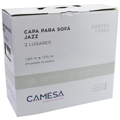 Capa de Sofá Jazz Camesa 2 Lugares - Tabaco