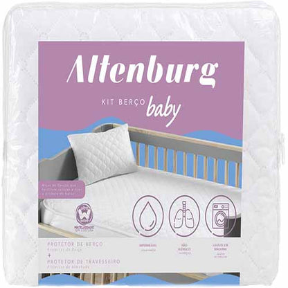 Kit Protetor de Colchão Berço Altenburg Baby - Impermeável