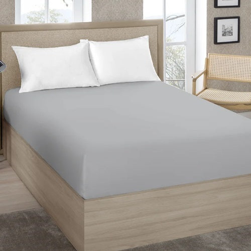 Lençol Queen Estamparia 180 Fios - Cinza