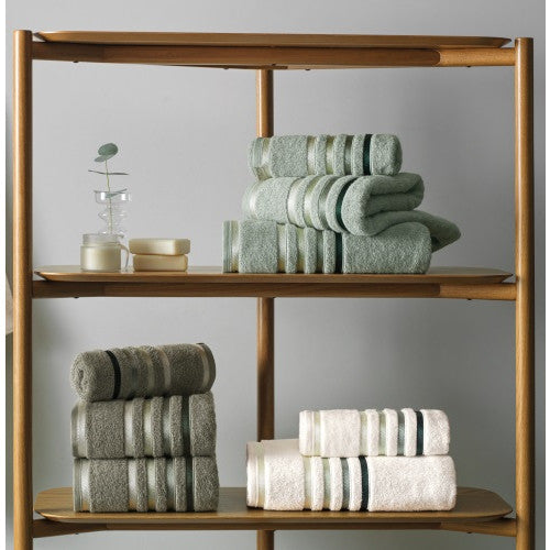 Toalha Banho Karsten Lumina - Ivory/Verde 1112-8