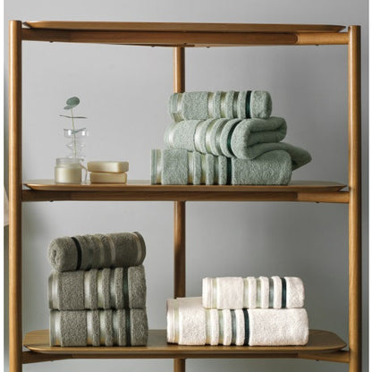 Toalha Banho Karsten Lumina - Ivory/Verde 1112-8