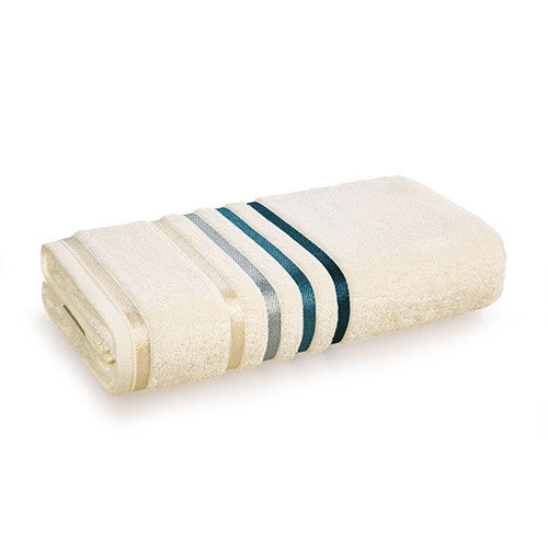 Toalha Banhão Karsten Lumina - Creme/Azul 1112