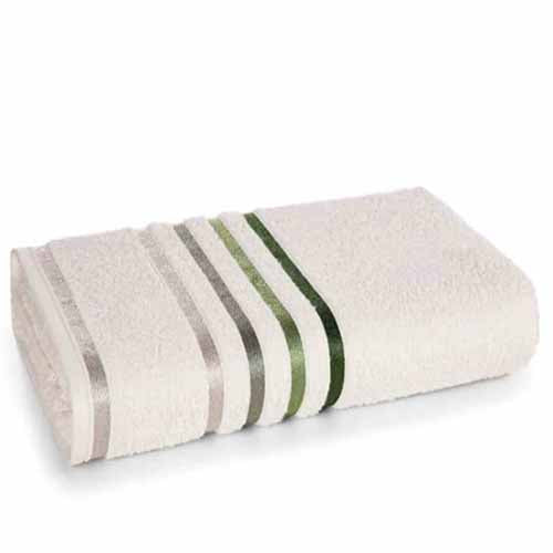 Toalha Rosto Karsten Lumina - Ivory/Verde 1112-8