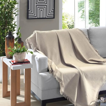 Manta Sofá Döhler Marrocos 1,50X2,10 - Bege