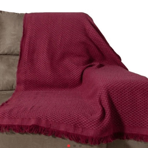 Manta Sofá Hedrons Búzios 1,45x2,00 - Bordo