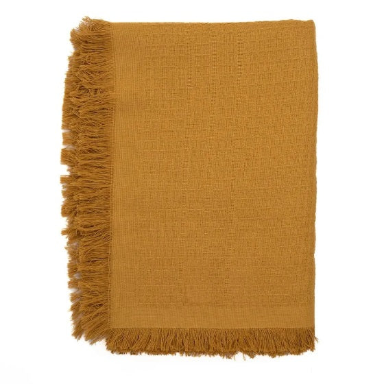 Manta Sofá Döhler Marrocos 1,50X1,20 - Mostarda