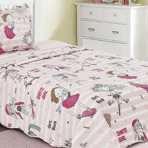 Colcha Infantil Camesa Evolution - Meninas Radical