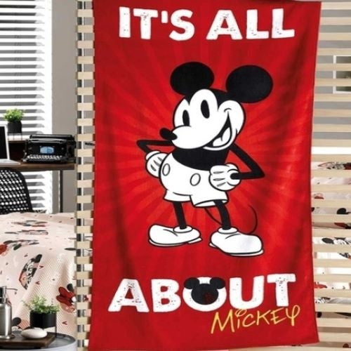 Toalha Banho Döhler Aveludada Licenciados - Mickey 07