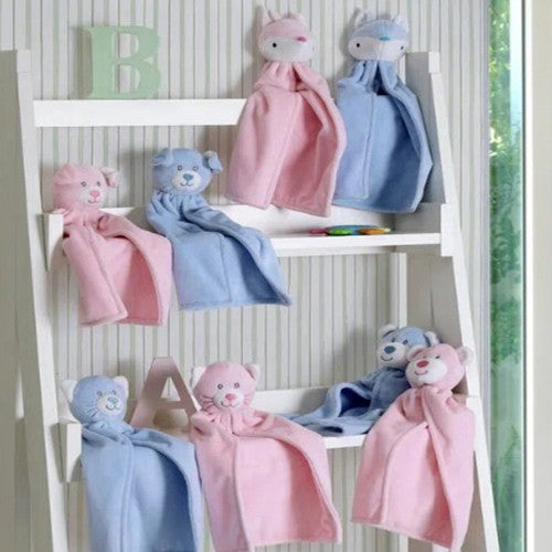 Naninha Bouton Bebê Microfibra - Urso Azul