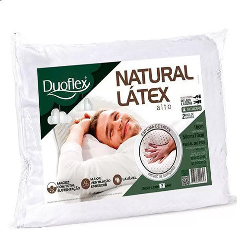 Travesseiro Duoflex Natural Látex Médio - 16cm