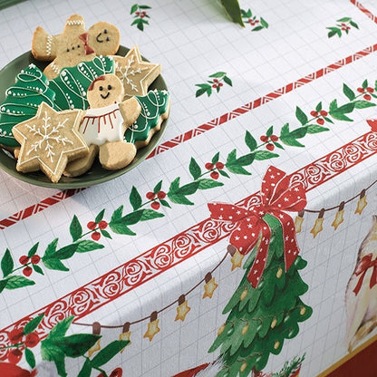 Toalha de Mesa Natal Karsten 100% algodão - Pet Natalino 1,40x2,50m