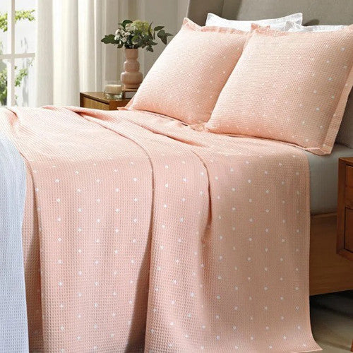 Kit Colcha King Döhler Piquet Estampada 100% Algodão - Sofia