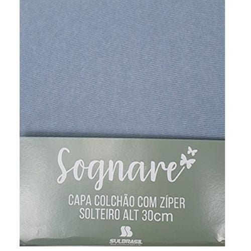 Capa de Colchão Solteiro Sognare - Azul