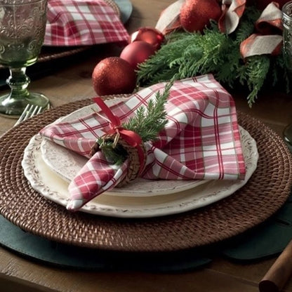 Jogo de Guardanapo Karsten - Tartan Natal