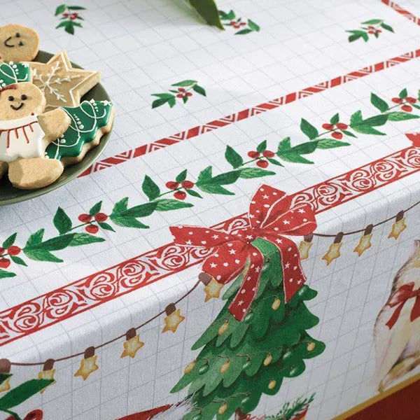 Toalha Mesa Karsten 100% algodão - Pet Natalino 1,40x2,10