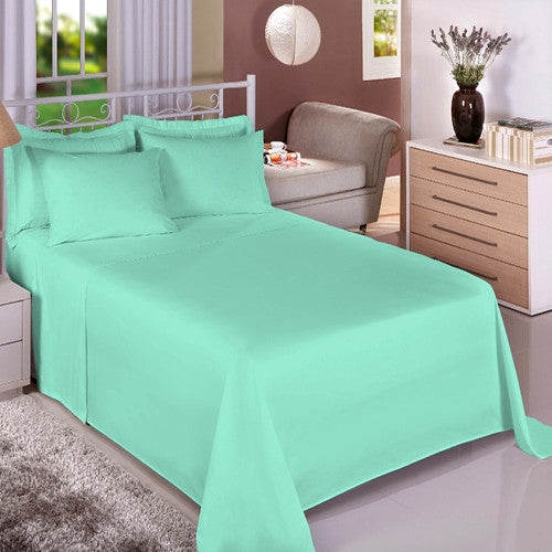Jogo de Cama King Monte Santo 180 Fios - Verde Água